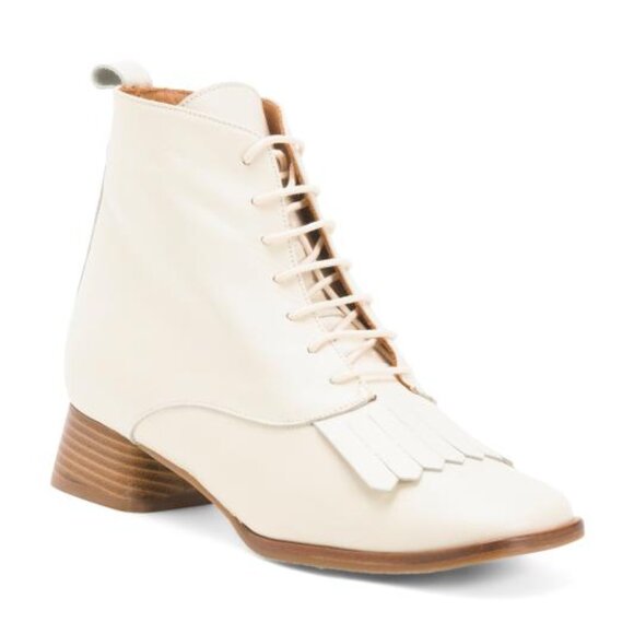 Naguisa Shoes - NAGUISA Made In Spain Leather Caelum Ankle Boots With Kiltie